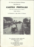 Catalogue De La 10 Vente Aux Enchères Publique à Vesoul , Spécialisée De CARTES POSTALES , Mai 1980 - Francese