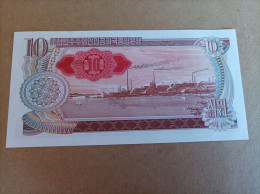 Billete De Corea Del Norte De 10 Won, Año 1978, Sello Rojo, UNC - Korea, Noord