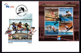 Turkey, Türkei - 2012 -  2012 World Indoor Athletics Championships, Istanbul /// First Day Cover & FDC - Covers & Documents