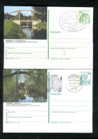 "BUNDESREPUBLIK DEUTSCHLAND" 2 Bildpostkarten Je Bild Und Stempel "MOERS" (2/608) - Geïllustreerde Postkaarten - Gebruikt