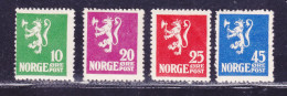 NORVEGE N°   97 à 100 * MLH Neufs Avec Charnière, B/TB (D9887) Série Courante - 1922-24 - Ongebruikt