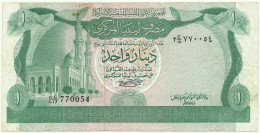 Libya - 1 Dinar - ND ( 1981 ) - Pick 44.a - Sign. 4 - Serie 2 C/17 - Central Bank Of Libya - Libia