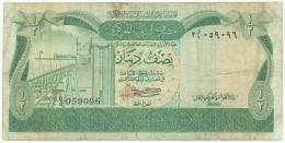Libya - 1/2 Dinar - ND ( 1981 ) - Pick 43.a - Sign. 4 - Serie 2 D/6 - Central Bank Of Libya - Libia