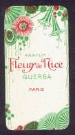 Carte Parfum FLEURS DE NICE De GUERBA - Anciennes (jusque 1960)