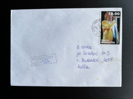 RUSSIA BURYATIA 1998 REGISTERED LETTER ULAN-UDE TO LITHUANIA 23-06-1998 RUSSIAN FEDERATION MUSIC ROD STEWART - Lettres & Documents