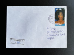 RUSSIA BURYATIA 1998 REGISTERED LETTER ULAN-UDE TO LITHUANIA 23-06-1998 RUSSIAN FEDERATION MUSIC WHITNEY HOUSTON - Covers & Documents