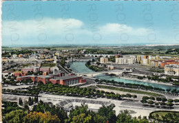 CARTOLINA  ROMA,LAZIO-PANORAMA-FORO ITALICO,MEMORIA,CULTURA,RELIGIONE,IMPERO ROMANO,BELLA ITALIA,VIAGGIATA 1959 - Mehransichten, Panoramakarten