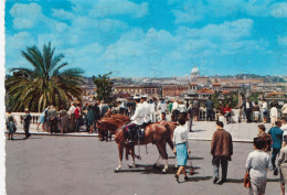 CARTOLINA  ROMA,LAZIO-PANORAMA DAL PINCIO-STORIA,MEMORIA,CULTURA,RELIGIONE,IMPERO ROMANO,BOLLO STACCATO,VIAGGIATA 1969 - Mehransichten, Panoramakarten