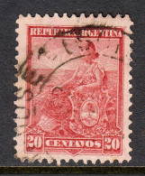 Argentina - Scott #134E - P12 - Used - SCV $9.50 - Oblitérés