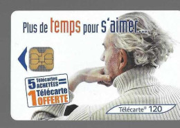 TELECARTE FRANCE TELECOM "PLUS DE TEMPS POUR S'AIMER" - 2001