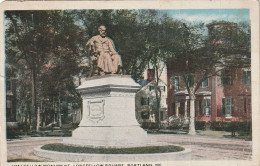 Longfellow Monument, Longfellow Square, Portland, Maine - Portland