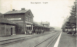 Heer Agimont  La Gare Du Chemin De Fer  Intérieur  A. Lekeux - Hastiere