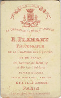 Photographe E. Flamand De La Chambre Des Deputés Et Du Senat  Neuilly Paris - Anciennes (Av. 1900)