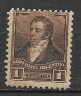 ARGENTINA1892-98  PERSONAGGI CELEBRI YVERT. 95  MLH VF - Unused Stamps