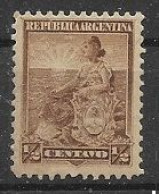 ARGENTINA  1899-1903  SIMBOLO DELLA REPUBBLICA   YVERT. 110 MLH VF - Nuovi