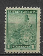 ARGENTINA  1899-1903  SIMBOLO DELLA REPUBBLICA   YVERT. 111  MLH VF - Unused Stamps