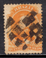 Brazil - Scott #60 - Used - Toning, Perf Crease UR Corner - SCV $42 - Gebraucht