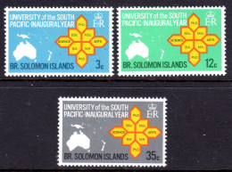 SOLOMON ISLANDS - 1969 UNIVERSITY INAUGURAL SET (3V) FINE MNH ** SG 181-183 - Salomonen (...-1978)