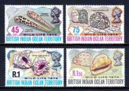 British Indian Ocean Territory - Scott #59-62 - MNH - SCV $12 - Territorio Británico Del Océano Índico