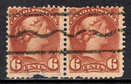 Canada - Bar Precancel #T-43 - Pair - Faults At Bottom - Used - CV $200 - Prematasellado