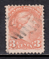 Canada - Scott #37ii - Used - Cnr. Crease LL, Pencil/rev. - UN $12 - Used Stamps