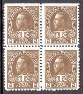 Canada - Scott #MR4 - Block/4 - MNG - SE At Top - SCV $100 - Oorlogsbelastingen