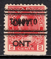 Canada - Toronto Precancel #6-106-D - Tear, Spacefiller - Used - CV $20 - Preobliterati