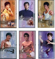 China Hong Kong 2020 Bruce Lee 6v Mint - Ongebruikt