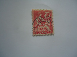 FRANCE  LEVANT   USED     STAMPS POSTMARK   SMYRNE  1905 - Altri & Non Classificati