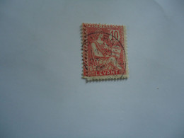 FRANCE  LEVANT   USED     STAMPS POSTMARK   SMYRNE  1905 - Andere & Zonder Classificatie