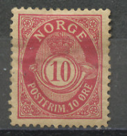 Norvège - Norway - Norwegen 1894-1907 Y&T N°50A - Michel N°56 * - 10ö Cor De Poste - Unused Stamps