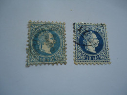 AUSTRIA EMPIRE USED STAMPS   LEVANT  DIFFERENT   COLOURS - Sonstige & Ohne Zuordnung