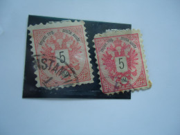 AUSTRIA EMPIRE USED STAMPS  WITH POSTMARK DIFFERENT COLOURS - Sonstige & Ohne Zuordnung