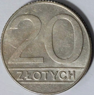 Poland - 20 Zlotych 1989, KM# 153.2 (#1985) - Pologne