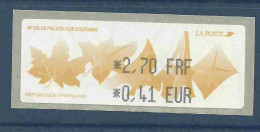 Vignette D'affranchissement LISA - Salon D'automne - Feuilles Mortes - Tour Eiffel - 1999-2009 Illustrated Franking Labels