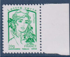 Marianne Et La Jeunesse Gommé Lettre Verte 20g France N°4774 Vert-émeraude Neuf Avec Bord De Feuille Ciappa Et Kawena - 2013-2018 Marianne Di Ciappa-Kawena