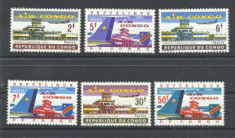 CONGO   YVERT   AEREO      514/19     MNH  ** - Unused Stamps