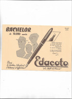 Buvard Ancien Stylo Edacoto  Le Stylo De France - Papeterie