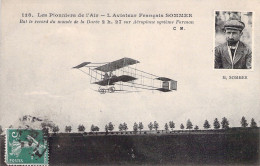 AVIATEUR - Les Pionniers De L'air - L'aviateur Français SOMMER - Carte Postale Ancienne - Airmen, Fliers