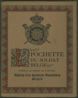 La Pochette Du Soldat Belge (Calendrier 1918, L'union Fait La Force) + Lettre Et Enveloppe. Complet / Prince Léopold - Grossformat : 1901-20