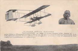 AVIATEUR - VAN DER BORN Sur Biplan H FARMAN - Carte Postale Ancienne - Aviatori