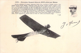 AVIATEUR - Monoplan Esnault Peleterie Piloté Par MAMET - Carte Postale Ancienne - Airmen, Fliers