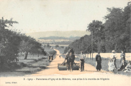 CPA 91 IGNY / PANORAMA D'IGNY ET DE BIEVRES / VUE PRISE A LA MONTEE DE VILGENIS / ATTELAGE AGRICOLE - Igny