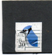 ETATS-UNIS  20 C  De Carnet    1995    Y&T:2354  Coté Droit Et Bas  Non Dentelés    Sur Fragment  Belle Oblitération - 1981-...