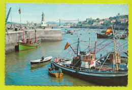 Vizcaya Bilbao SANTURCE Puerto De Pescadores Bateaux De Pêche Pont Transbordeur ? Statue VOIR DOS - Vizcaya (Bilbao)