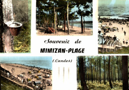 N°38587 Z -cpsm Souvenir De Mimizan Plage -multivues- - Saluti Da.../ Gruss Aus...