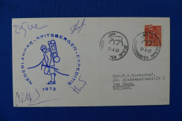 Polar, Spitsbergen, Reindeer, Nederlandse Spitsbergen Expeditie 1972 (signed Envelope) - Programmes Scientifiques