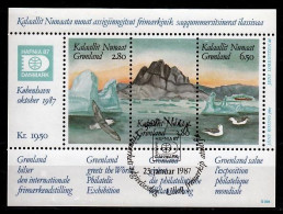 Groenland Blok Mi 1 Hafnia 87 Gestempeld - Used Stamps