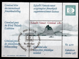 Groenland Blok Mi 2 Hafnia 87 Gestempeld - Used Stamps