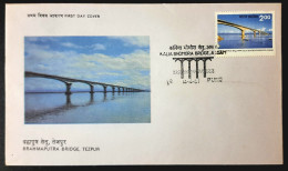 INDIA 1987 Kalia Bhomora Bridge FDC - Briefe U. Dokumente